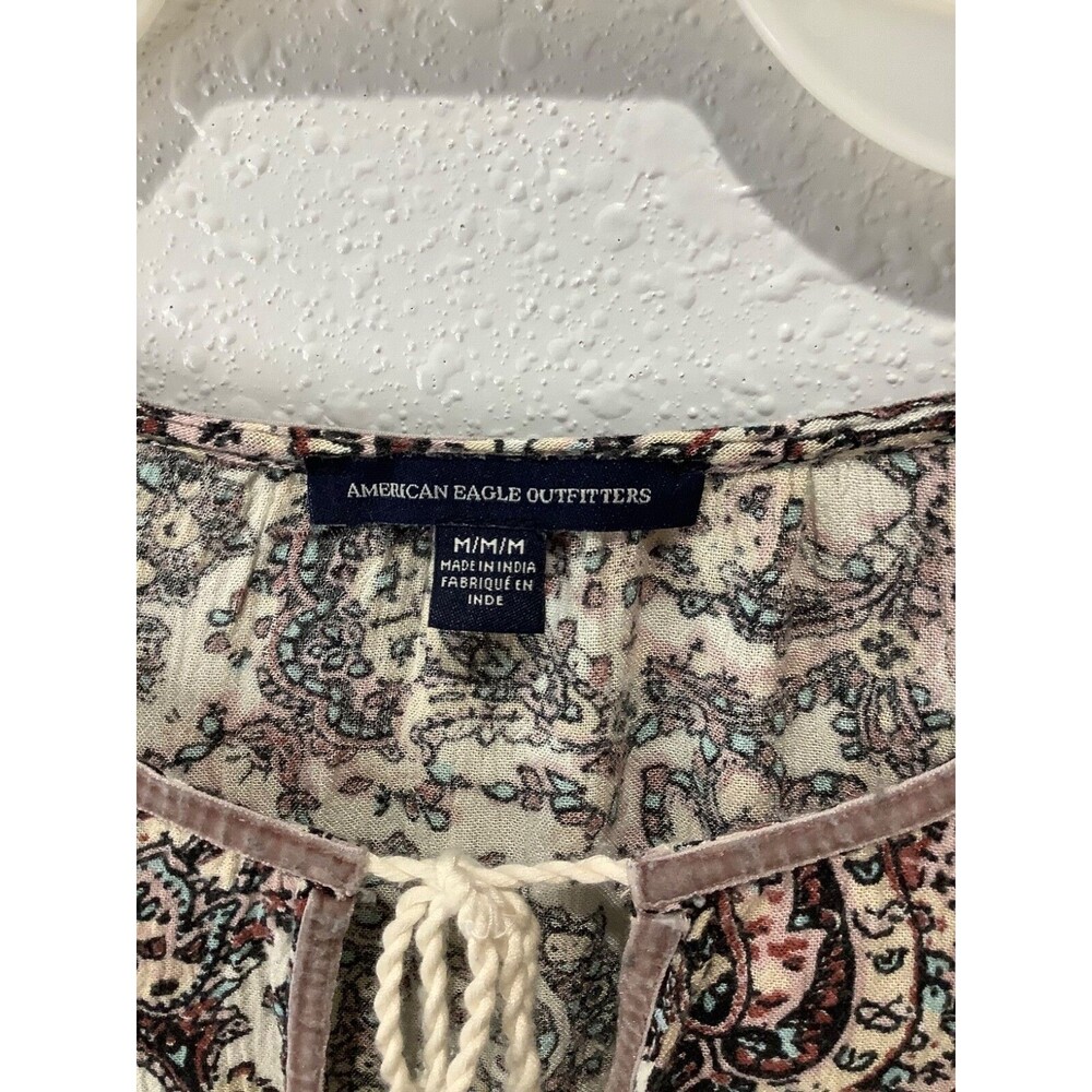 American eagle boho floral peasant top medium